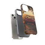 Miata Phone Case, Red JDM Roadster Golden Hour Trail Cover, Gift