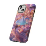 Floating Pool Deck Phone Case, Pastel Cloud 3D Render Cover