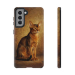 Abyssinian Warm Ticked Portrait Art Tough Phone Case