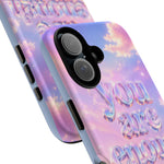 You Are Enough phone case | pastel cloud affirmation protective case