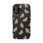 Vintage Ghost Pattern phone case | Halloween spooky stars design