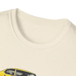 Yellow 1972 Chevelle Muscle Car T-Shirt | Classic Auto Trio Illustration