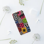 Colorful Patchwork Punk Tough Phone Case