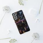 67 GTO Phone Case Purple, Rainy City Night Muscle Car Tough Cover