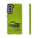 Green Cuda Muscle Car phone case for Gear Heads