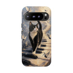 Piano Cat walking on keys Tough Case | Phone cover, musical cat art