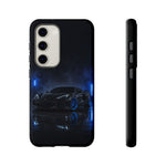 Neon Blue Sports Car C8 Phone Case | Tough Cases