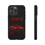 Red ZR1 C8 Phone Case for Chevy Fans, Tough Cover