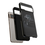 Black 1970 Nova SS Studio Front Tough Phone Case for Muscle Car Fans