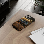 57 Bel Air Phone Case, Turquoise Classic Car Country Road Cover