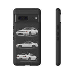 R32 Skyline Phone Case White, Three-View Vector Cover, Gift GTR Fans