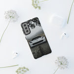 C7 Z06 Corvette Phone Case, White Foggy Country Road Cover