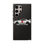 R34 Skyline Japanese Flag Race Car Phone Case | JDM GT-R Tough Cover