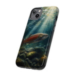 Salmon River Fishing Phone Case, Sunlit Current Cover