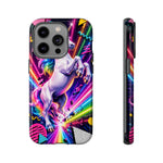 Neon Retro Rainbow Unicorn Phone Case | Tough Cases