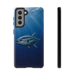 Yellowfin Tuna Phone Case, Deep Blue Water Tough Cover, Gift
