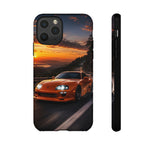 Supra MK4 Orange Touge Night JDM Speed Art Tough Phone Case