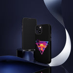 Synthwave Sunset Triangle Phone Case Retro Vaporwave Case