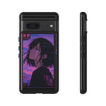 Melancholy Anime Girl Phone Case Vaporwave Tough Case