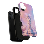 Praying Cherub Statue halo Vaporwave Aesthetic phone case