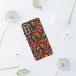 Peace Love Rainbow Spiral Art Tough Phone Case