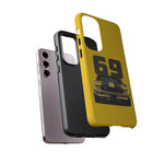 1969 Camaro Z28 Yellow Front View Muscle Car Tough Phone Case