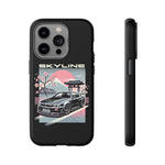 R34 Skyline GT-R Sakura Mountain JDM Tough Phone Case Gift