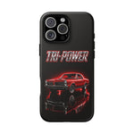 Tri-Power Classic Muscle Car GTO phone case | Retro Automotive Graphic