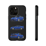 Tough Phone Case - Blue Celica GT-Four JDM Rally Car Multi View Art