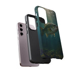 Largemouth Bass Phone Case, Sunlit Underwater Tough Cover, Gift