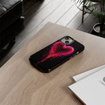 Melting Glitch Heart Neon Phone Case