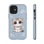 Scottish Fold Kawaii Owl Chibi Art Tough Phone Case