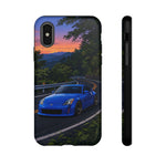 350Z Touge Blue Sports Car Road Sunset JDM phone case | Tough Cover