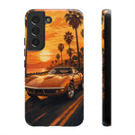 Orange Corvette C3 Stingray Sunset Palms Phone Case