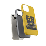 1969 Camaro Z28 Yellow Front View Muscle Car Tough Phone Case