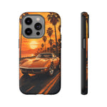 Orange Corvette C3 Stingray Sunset Palms Phone Case