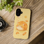 Orange Tabby Loaf Kawaii Chibi Pet Cat Art Tough Phone Case