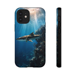 Cobia Reef Phone Case, Shaft of Light Ocean Fishing Tough Cover