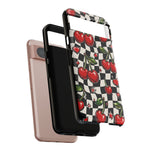 Cherry Checkerboard Classic Art Tough Phone Case