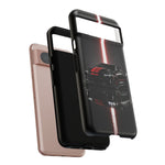 Camaro ZL1 Phone Case, Black Red Racing Stripe Studio Cover, Gift