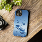 Floating Chrome Water Droplets Phone Case Tough Cover