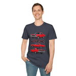 1967 Red GTX Muscle Car T-Shirt | Classic Auto Vintage Trio Tee