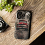 F100 Phone Case, Red White Classic Truck Foggy Road Cover, Gift