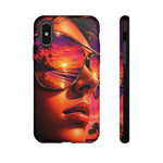 Sunset Reflection Sunglasses Retrowave 80s phone case