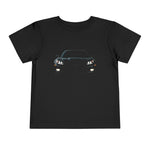 Toddler 2011 Z06 T-Shirt | Black C6 Front Profile Graphic Tee