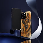 German Shepherd Loyal Watercolor Portrait Art Tough Phone Case