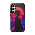 Neon Geisha Silhouette Phone Case | Tough Cover