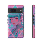 Neon Cyber Geisha phone case | Tough Case