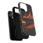 Black Charger Classic Muscle Flames Tough Phone Case Cover Gift