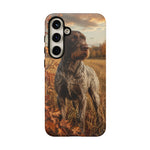 German Wirehaired Pointer Autumn Art Tough Phone Case
